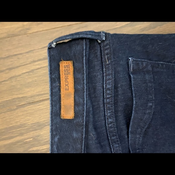 Express leggings jeans low rise dark size 6 - Picture 3 of 5